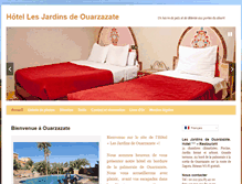 Tablet Screenshot of hotel-les-jardins-de-ouarzazate.com